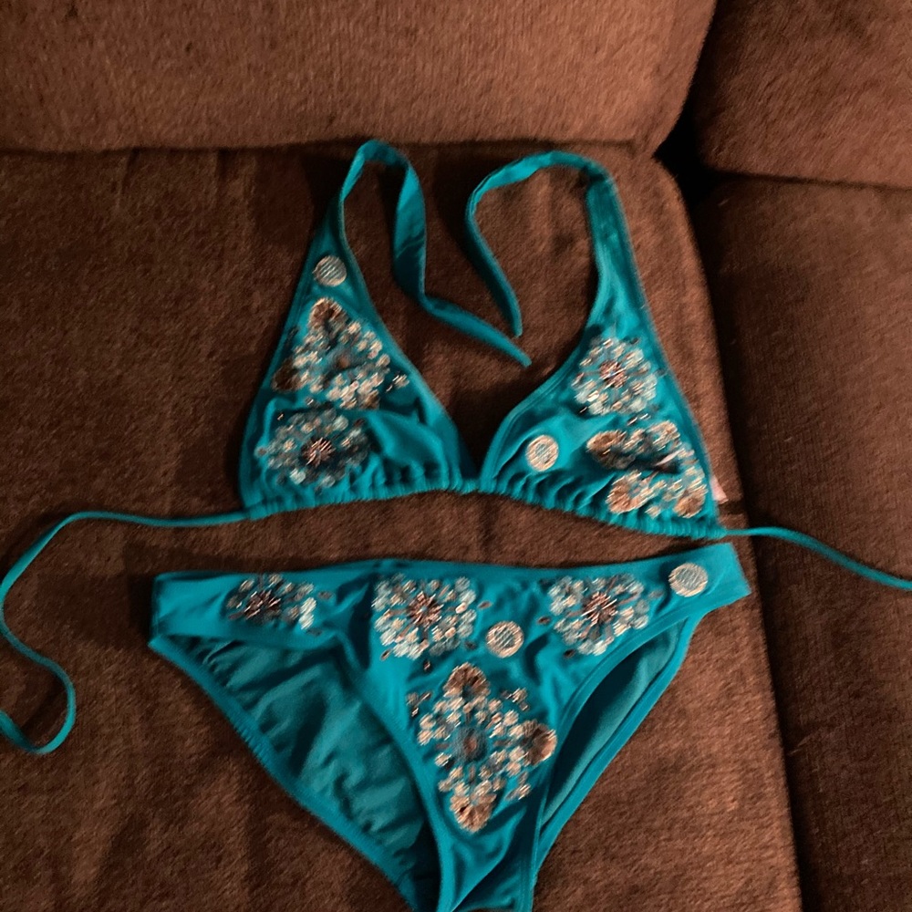 Turquoise bikini